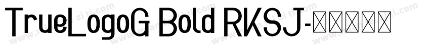 TrueLogoG Bold RKSJ字体转换